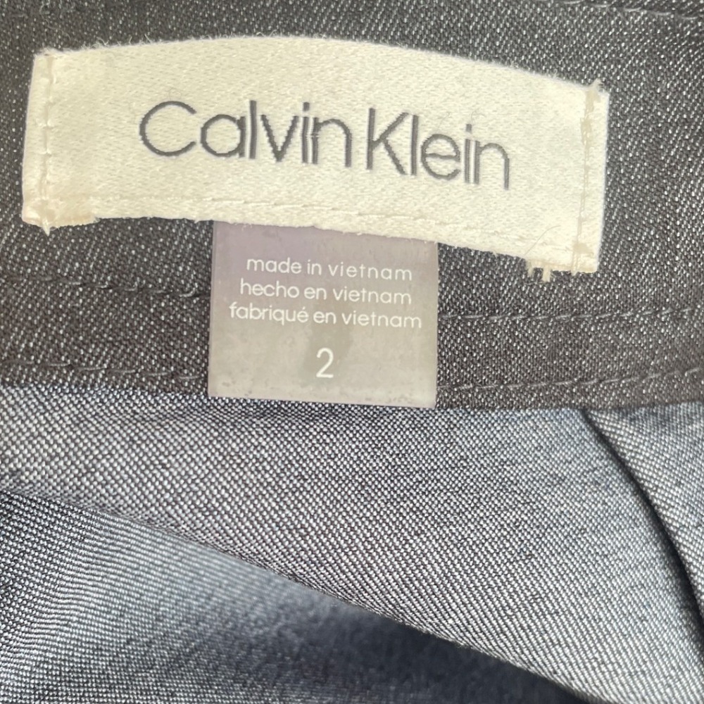 Calvin Klein Women Tie Back Wide Leg Jumpsuit Charcoal Grey Size 2 NWT Classic - Picture 7 of 8